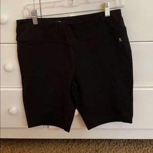 Black Dankskin Fitted Biker Shorts